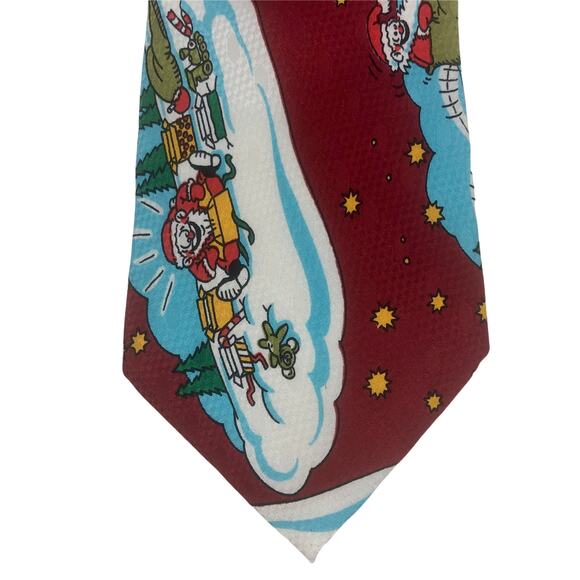 Santa Sledding Tie - Picture 4 of 6